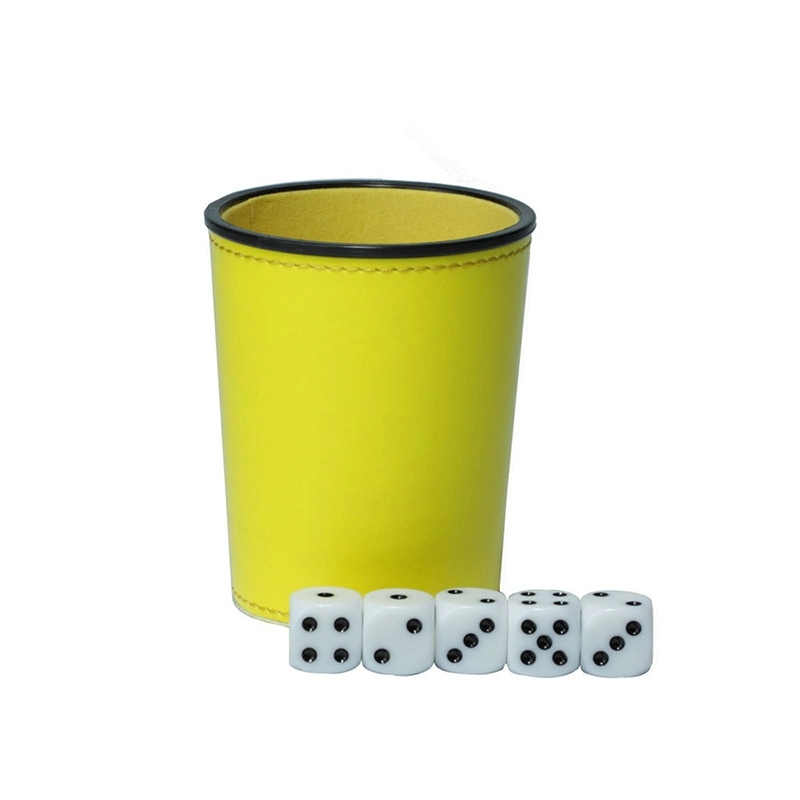 Entertained Activities Tool in Bar and KTV Logo Custom Leather Dice Cups