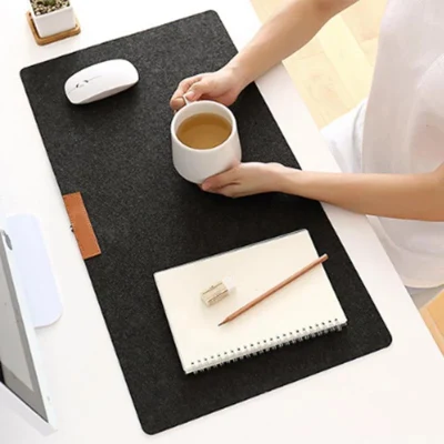 Большой тапис-де-сурис на заказ, игровой сублимационный длинный пустой двусторонний шерстяной фетровый коврик для стола, офисный коврик для мыши, письменный коврик