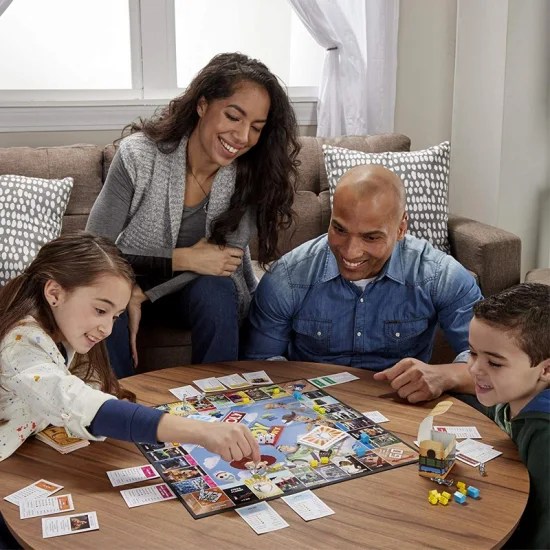 Высококачественная семейная игра, красочный набор домино «двойная шестерка» в алюминиевом корпусе.