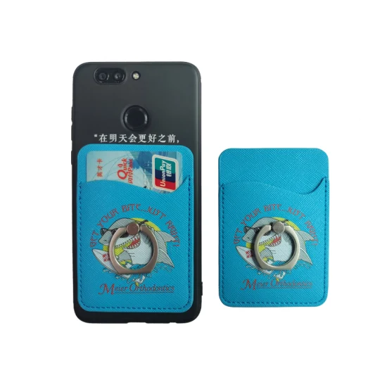 Держатель для карт из эластичной ткани с логотипом, напечатанный на экране, держатель для карт для смартфона, наклейка 3M