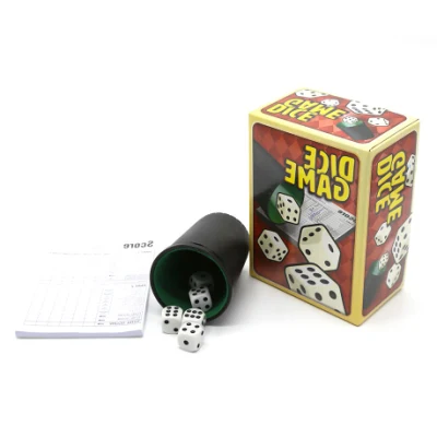 Настольная игра для азартных игр Liar' S Yahtzee, кубок игральных костей с 5 кубиками и книгой для подсчета очков