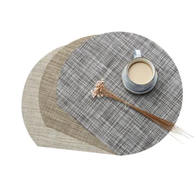 Термостойкий, нескользящий кухонный текстильный коврик из льна и ПВХ.
